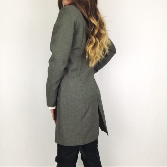 Vintage Deadstock Longline Houndstooth Jacket | Size M - Picture 11 of 15